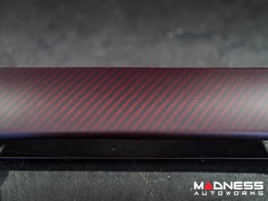 Alfa Romeo 4C Carbon Fiber Control Panel Frame Cover - Dark Red Candy